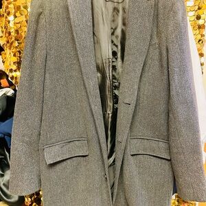 Kenneth Cole Reaction Charcoal Herringbone Jacket